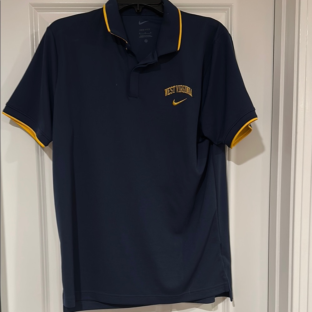 West Virginia Nike golf shirt